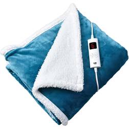 GlamHaus Heated Blankets Blue