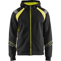 Blåkläder Sweatshirt À Capuche Zippé - Noir/Jaune