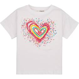 Desigual TS_Heart 1000 Blanco T-Shirt - White