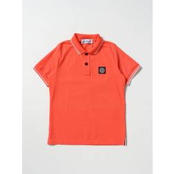 Polo Arancione Bambino in Piquet di Cotone