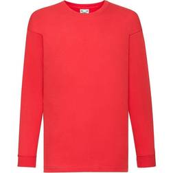Fruit of the Loom Valueweight Long Sleeve T-shirts - Red