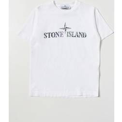 Stone Island Stone Island T-shirt - Hvid m Logo