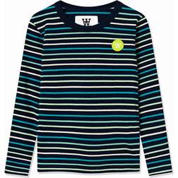 Wood Wood Kid's Kim Stripe Sweater - Navy Stripes