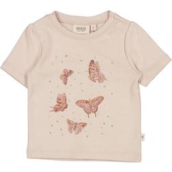 Wheat Butterflies T-Shirt, 1356 Pale Lilac 12M/80