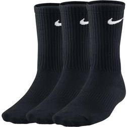 Nike Strumpor Performance Lightweight Crew 3-pack Svart/vit Svart XL: 46-50