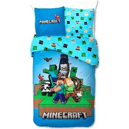 Minecraft microfibre duvet cover bed 90cm