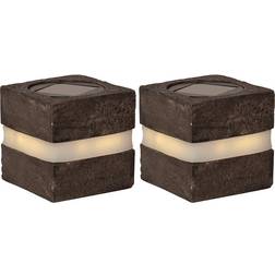 Star Trading Solcellsdekoration Stonecube Bedlampe