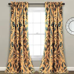 Lush Decor Gul-och-blå Devonia rum-mörkande 132.08x241.3cm