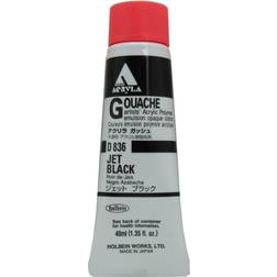 Acrylic Gouache 40 ml jet black