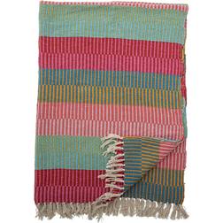 Bloomingville Isnel Coperta Verde, Multicolore, Blu, Grigio (160x130cm)