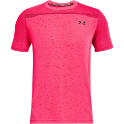 Under Armour Seamless Short Sleeve T-shirt Men - Pink Shock/Black