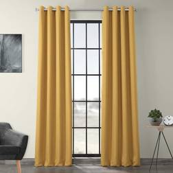 Exclusive Fabrics & Furnishings Dandelion Gold Linen Grommet