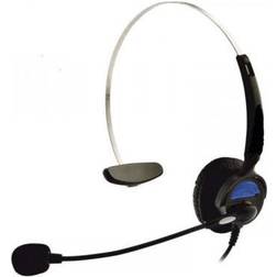 Basetech KJ-97 Téléphone Micro-casque Supra-auriculaire Filaire Mono Noir