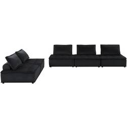 Lilola Home Anna Collection 81402-5C Sofa 120" 5pcs 5 Seater