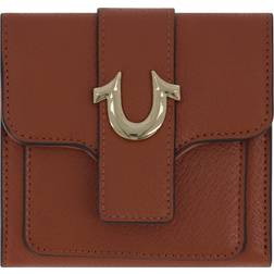 True Religion Women's Mini Wallet, Horseshoe Logo Small Compact Clutch