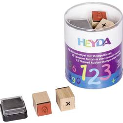 Heyda 204888478 Heyda 204888478 stämpelburk (siffror) motivstorlek: ca 1,5 x 1,5 cm