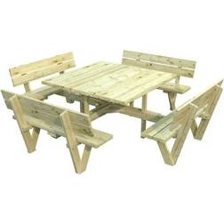 Palmako Piknik Pöytäryhmä Arthur 274 x 274 cm Vihreä