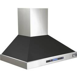 Kucht Professional 30 900 CFM Ducted Mount Range Hood with Light, Black