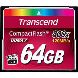 Transcend 64gb 800x Cf Memoria Flash