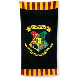 Groovy Harry Potter Hogwarts Badehåndklæde Sort (150x75cm)