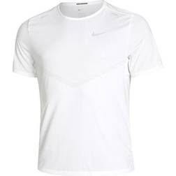 NIKE Men's Rise 365 Dri-FIT Short Sleeve Running Shirt - White/Silver