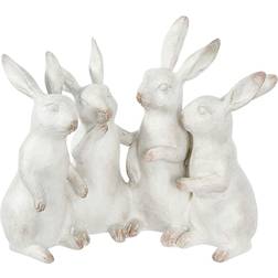 Creative Co-Op Bunny Rabbit Quartet Figurine 20.5cm