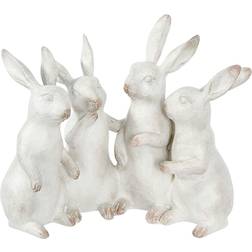 Creative Co-Op Bunny Rabbit Quartet Prydnadsfigur 20.5cm