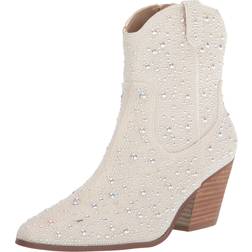 Betsey Johnson Blue Women's Diva Western Boot, Pearl