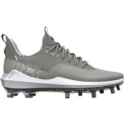 Under Armour Men's Harper Metal Baseball Cleats, Grey/White