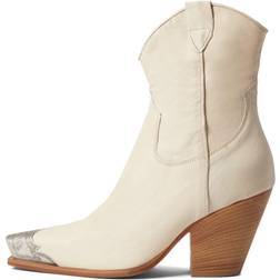 Free People Brayden Cap Toe Booties - White