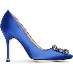 Manolo Blahnik Hangisi 105 Satin - Blue