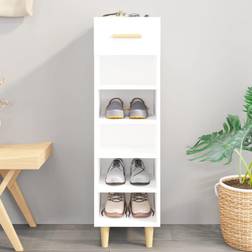 vidaXL Cabinet High Gloss Shoe Rack
