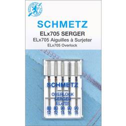 Schmetz ELx705 Overlock Serger Sewing Machine Needles Sizes 80/12 (2) & 90/14 (3)