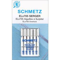 Schmetz Schmetz ELx705 Overlock Serger Sewing Machine Needles Sizes 80/12 (2) & 90/14 (3)
