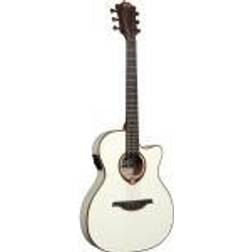 Lag Tramontane 118 T118ASCE-IVO Ivory Guitare Jumbo acoustique-électrique