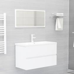 vidaXL Conjunto De Muebles De Baño 2 Piezas Contrachapada