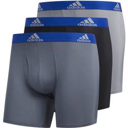 adidas Men's Performance Boxer Brief Underwear - Onix Grey/Bla