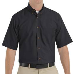 Red Kap Men's Black Poplin Dress Shirt