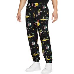 Nike Men's Sportswear Club Fleece Graphic Print Sweatpants Black