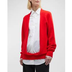 The Row Red Chevro Sweater