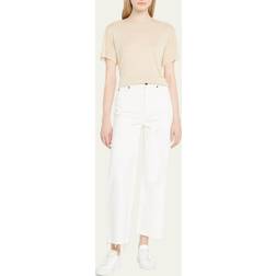 Slvrlake White Grace Crop Jeans White WAIST