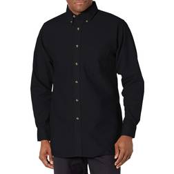 Red Kap Men's Poplin Dress Shirt, Black