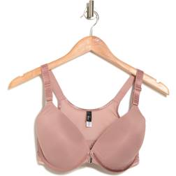 Women's Body Soft Smoothing Front Close T-Shirt Bra Rose Tan