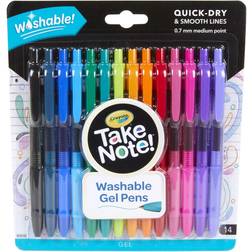 Crayola Take Note Washable Gel Pens 14pcs