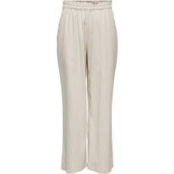 Only Bruxelles Straight Fit Trousers - Grey/Moonbeam