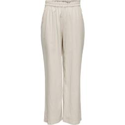 Only Highwaisted Linen Blend Trousers