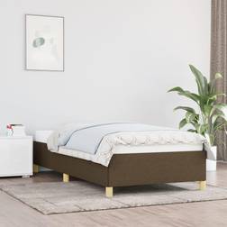 vidaXL mörkbrun 100x200 Sängram