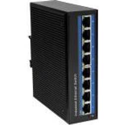 LogiLink NS201P Industrial Ethernet Switch 8 Port 10 100 Mbit/s PoE