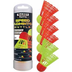 Talbot Torro Tube of 6 Speedminton Shuttlecocks Rouge