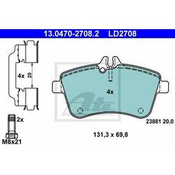 ATE Ceramic 13.0470-2708.2 Kit de Plaquettes de Frein 13.0470-2708.2